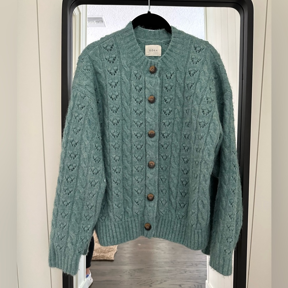 Doen Adler Cardigan in Agave size Small